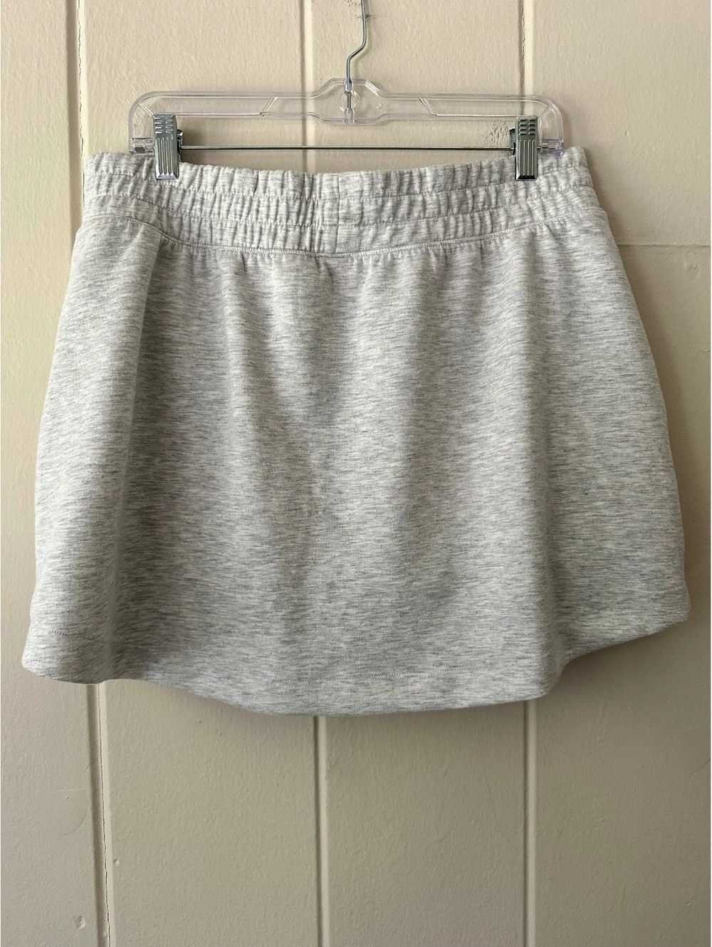 Yogalicious Scuba Zuri Skort with Pockets Light Gray Tennis Skirt Size XL